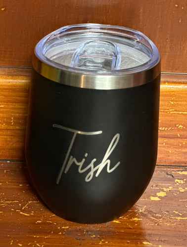 Personalised *Name* 250ml Powder Coated Stainless Steel Tumbler Cup
