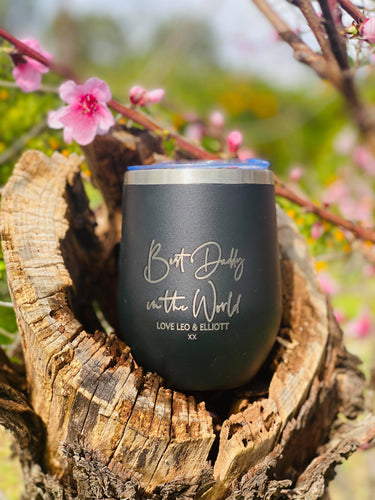 Best Daddy in the World Powder Coated Stainless Steel Tumbler Cup
