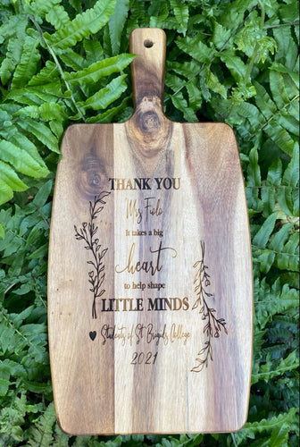 Personalised Teacher’s Chopping Board Gift