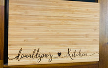 *Name* love heart Kitchen Chopping Board