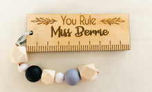 Personalised Teacher's Key Tag Ruler