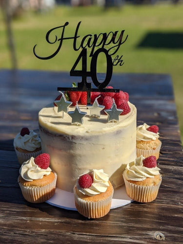 Happy 40th Cake Topper