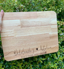 *Name* love heart Kitchen Chopping Board