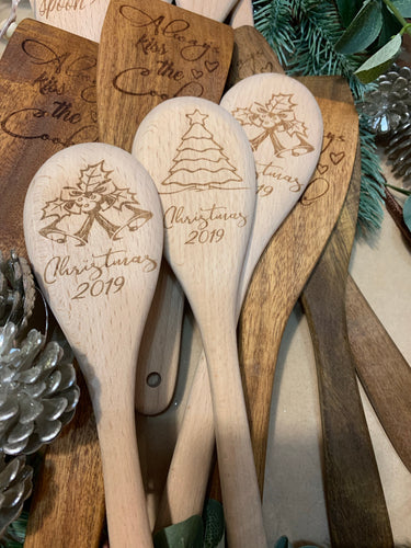 Christmas Tree Wooden Spoon 2019