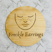 Round Etched Plywood Business Sign