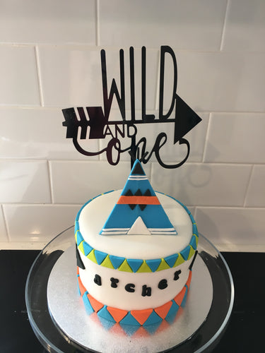 Wild & One Cake Topper