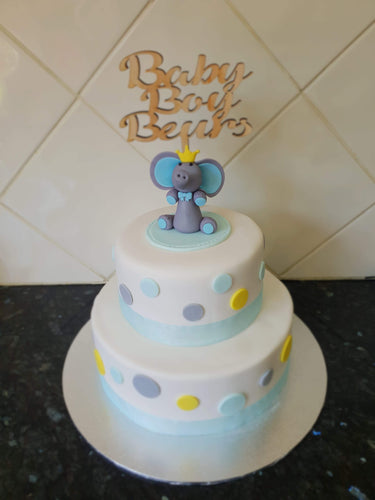 Personalised Baby Boy *Name* Cake Topper