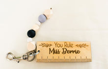 Personalised Teacher's Key Tag Ruler