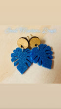 Small Monstera Leaf Earrings