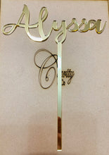 Name Cake Topper