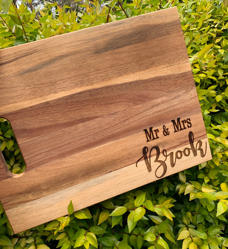 Mr & Mrs *Surname* Chopping Board
